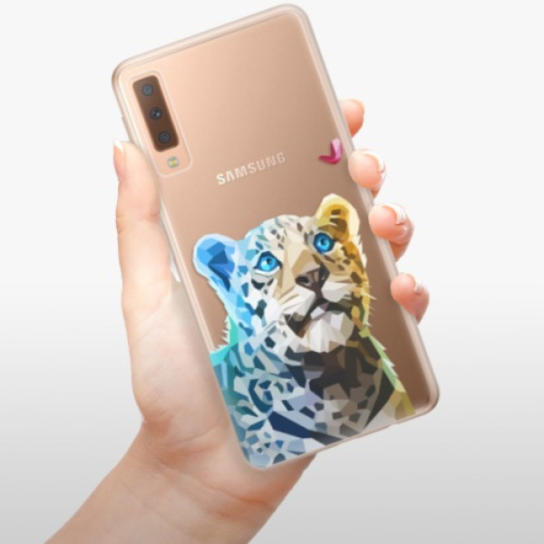 Odolné silikónové puzdro iSaprio - Leopard With Butterfly - Samsung Galaxy A7 (2018)