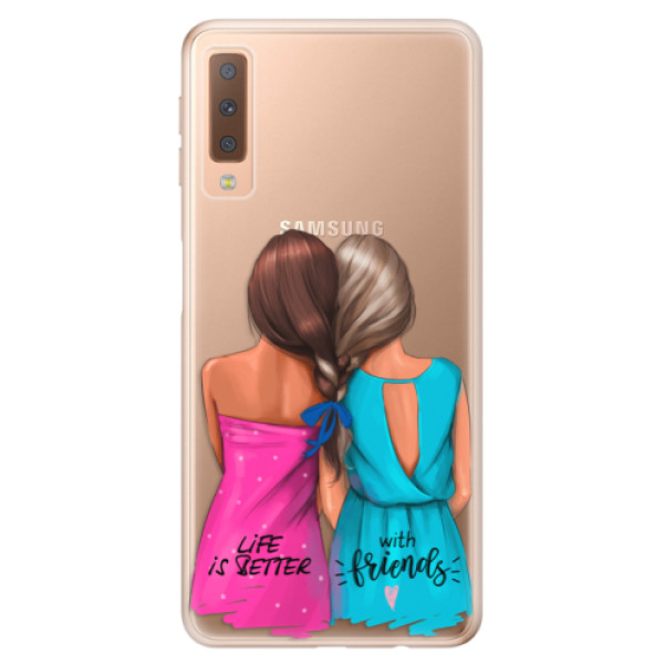 Odolné silikónové puzdro iSaprio - Best Friends - Samsung Galaxy A7 (2018)