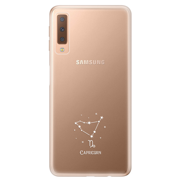 Odolné silikónové puzdro iSaprio - čiré - Kozoroh - Samsung Galaxy A7 (2018)