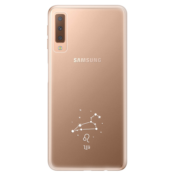 Odolné silikónové puzdro iSaprio - čiré - Lev - Samsung Galaxy A7 (2018)