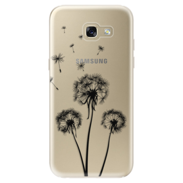 Odolné silikónové puzdro iSaprio - Three Dandelions - black - Samsung Galaxy A5 2017