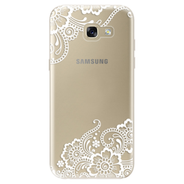 Odolné silikónové puzdro iSaprio - White Lace 02 - Samsung Galaxy A5 2017