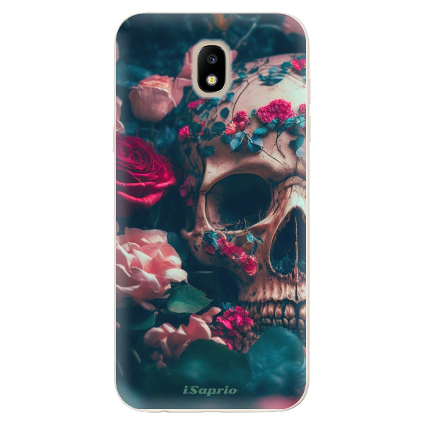 Odolné silikónové puzdro iSaprio - Skull in Roses - Samsung Galaxy J5 2017