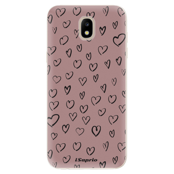 Odolné silikónové puzdro iSaprio - Heart Dark - Samsung Galaxy J5 2017