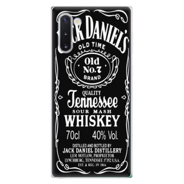 Odolné silikónové puzdro iSaprio - Jack Daniels - Samsung Galaxy Note 10