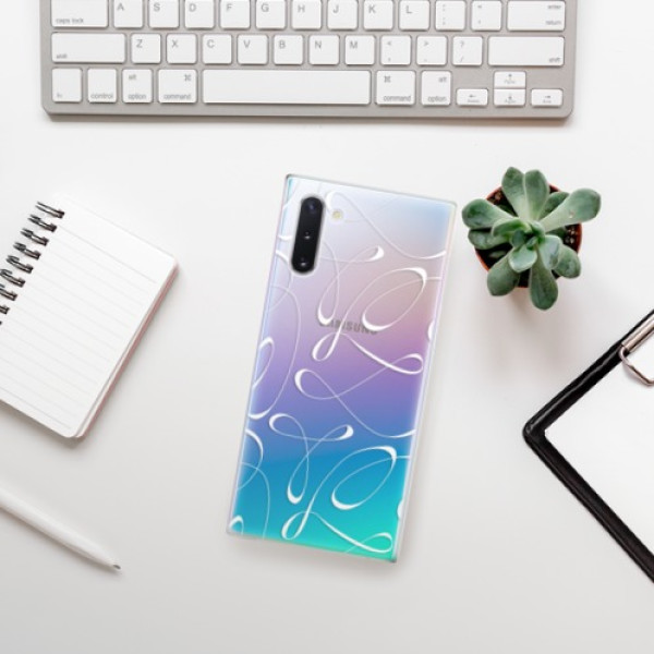 Odolné silikónové puzdro iSaprio - Fancy - white - Samsung Galaxy Note 10