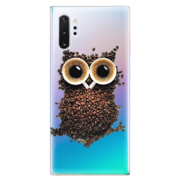 Odolné silikónové puzdro iSaprio - Owl And Coffee - Samsung Galaxy Note 10+