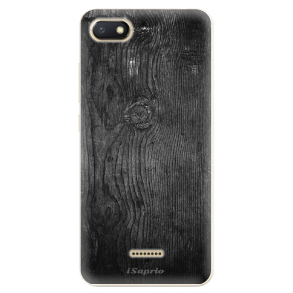 Odolné silikónové puzdro iSaprio - Black Wood 13 - Xiaomi Redmi 6A