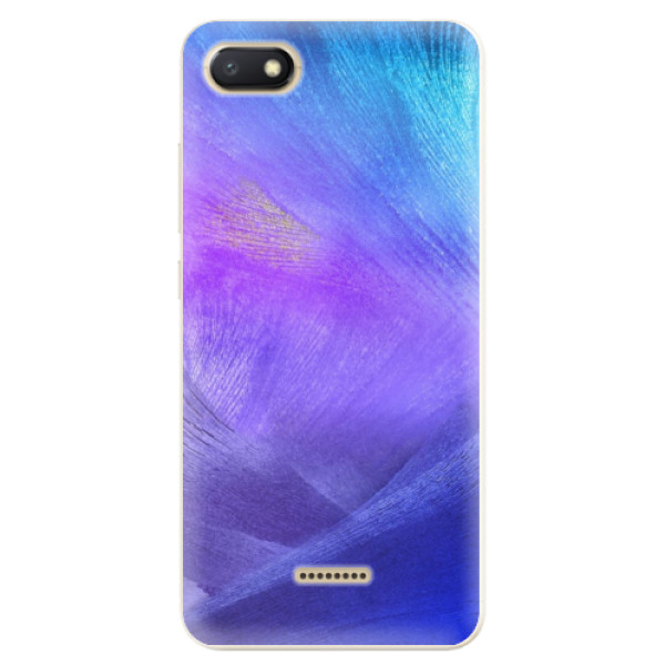 Odolné silikónové puzdro iSaprio - Purple Feathers - Xiaomi Redmi 6A