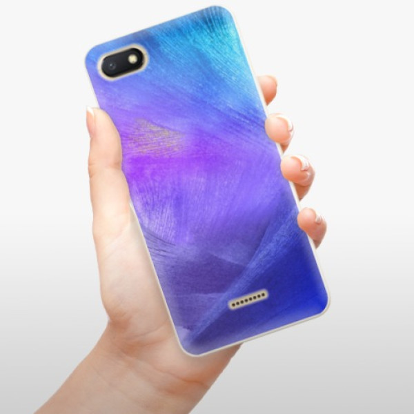 Odolné silikónové puzdro iSaprio - Purple Feathers - Xiaomi Redmi 6A