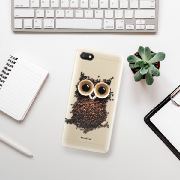 Odolné silikónové puzdro iSaprio - Owl And Coffee - Xiaomi Redmi 6A