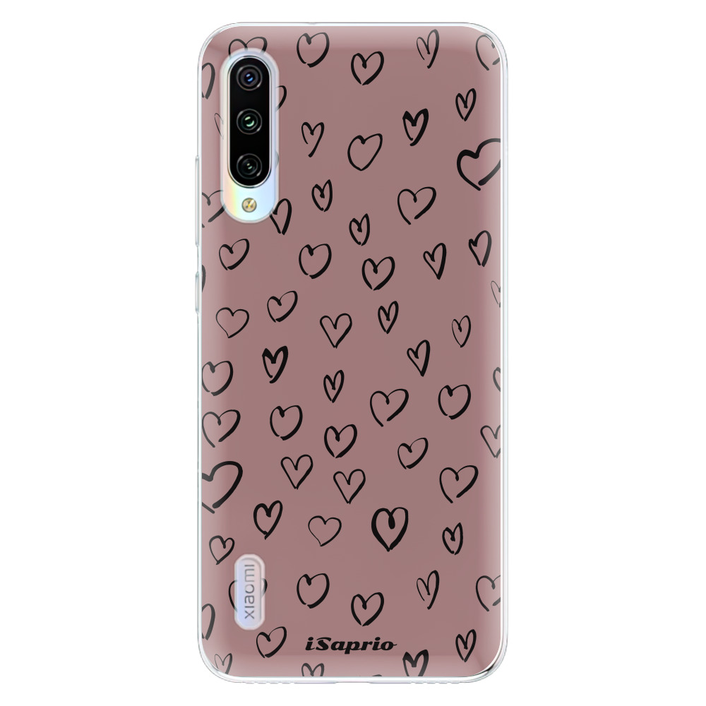 Odolné silikónové puzdro iSaprio - Heart Dark - Xiaomi Mi A3