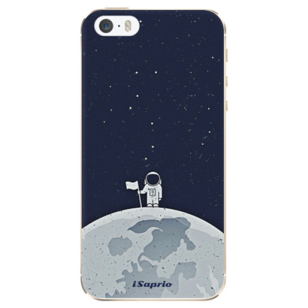 Odolné silikónové puzdro iSaprio - On The Moon 10 - iPhone 5/5S/SE