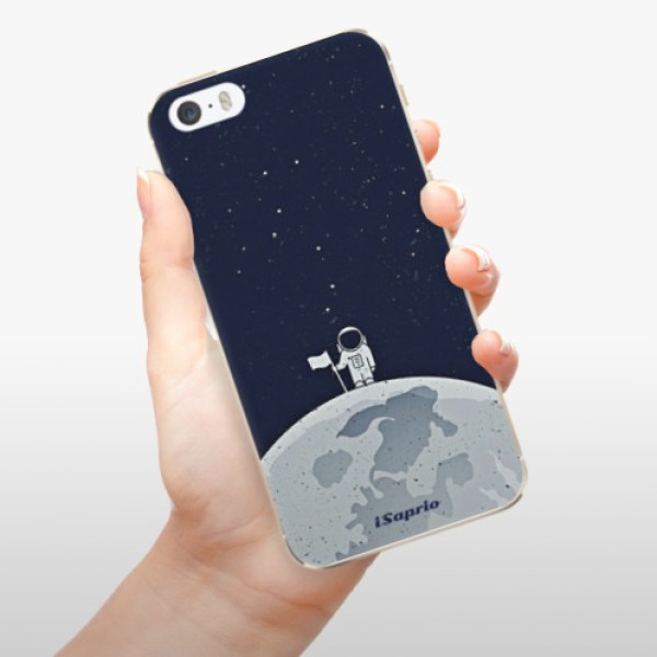 Odolné silikónové puzdro iSaprio - On The Moon 10 - iPhone 5/5S/SE