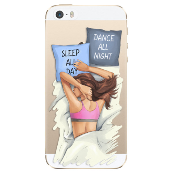 Odolné silikónové puzdro iSaprio - Dance and Sleep - iPhone 5/5S/SE