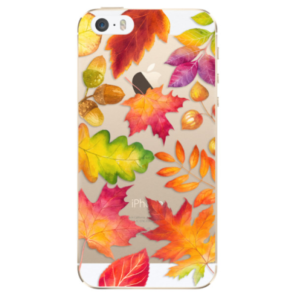 Odolné silikónové puzdro iSaprio - Autumn Leaves 01 - iPhone 5/5S/SE