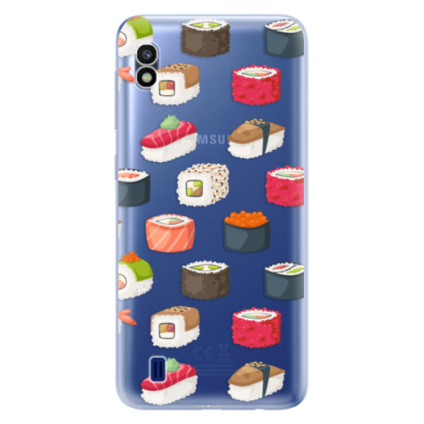 Odolné silikónové puzdro iSaprio - Sushi Pattern - Samsung Galaxy A10