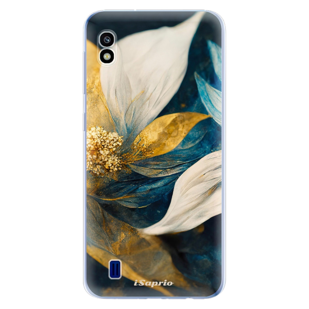 Odolné silikónové puzdro iSaprio - Gold Petals - Samsung Galaxy A10