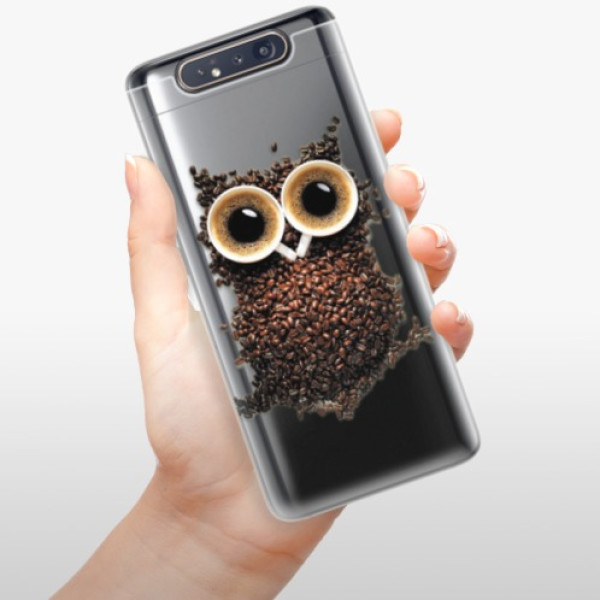 Odolné silikónové puzdro iSaprio - Owl And Coffee - Samsung Galaxy A80