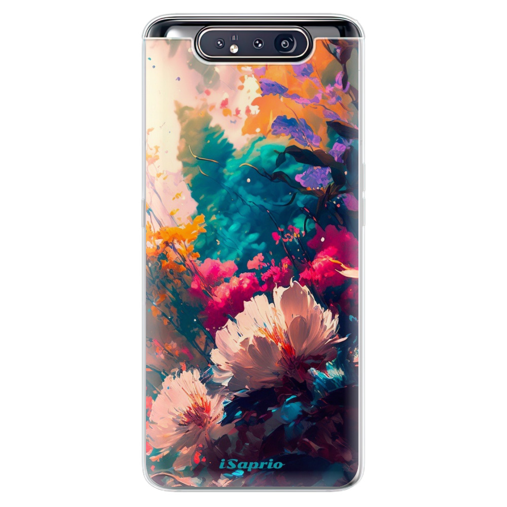 Odolné silikónové puzdro iSaprio - Flower Design - Samsung Galaxy A80