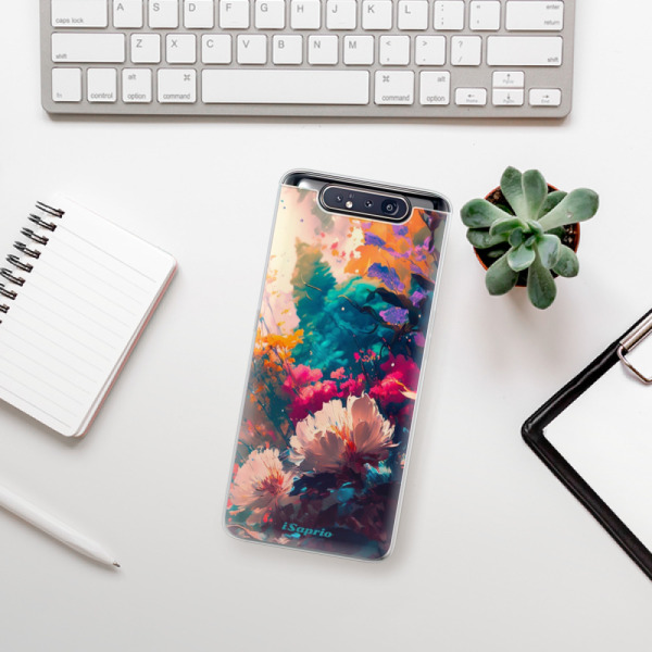 Odolné silikónové puzdro iSaprio - Flower Design - Samsung Galaxy A80