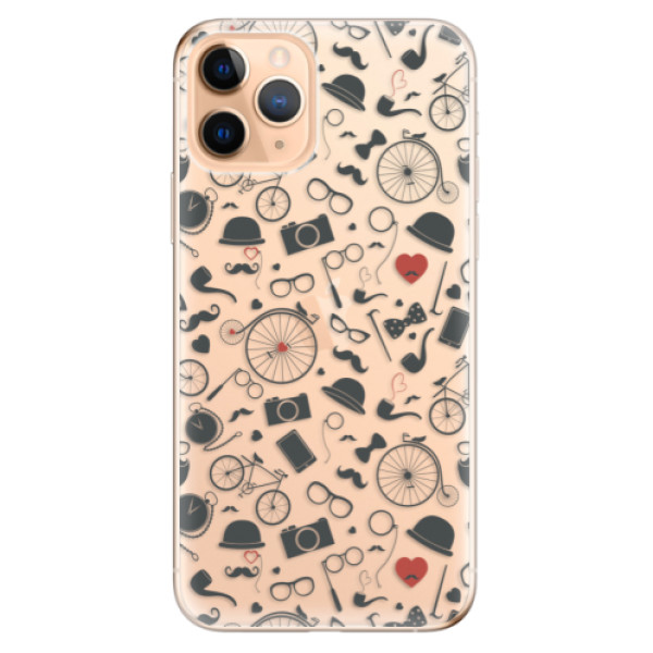 Odolné silikónové puzdro iSaprio - Vintage Pattern 01 - black - iPhone 11 Pro