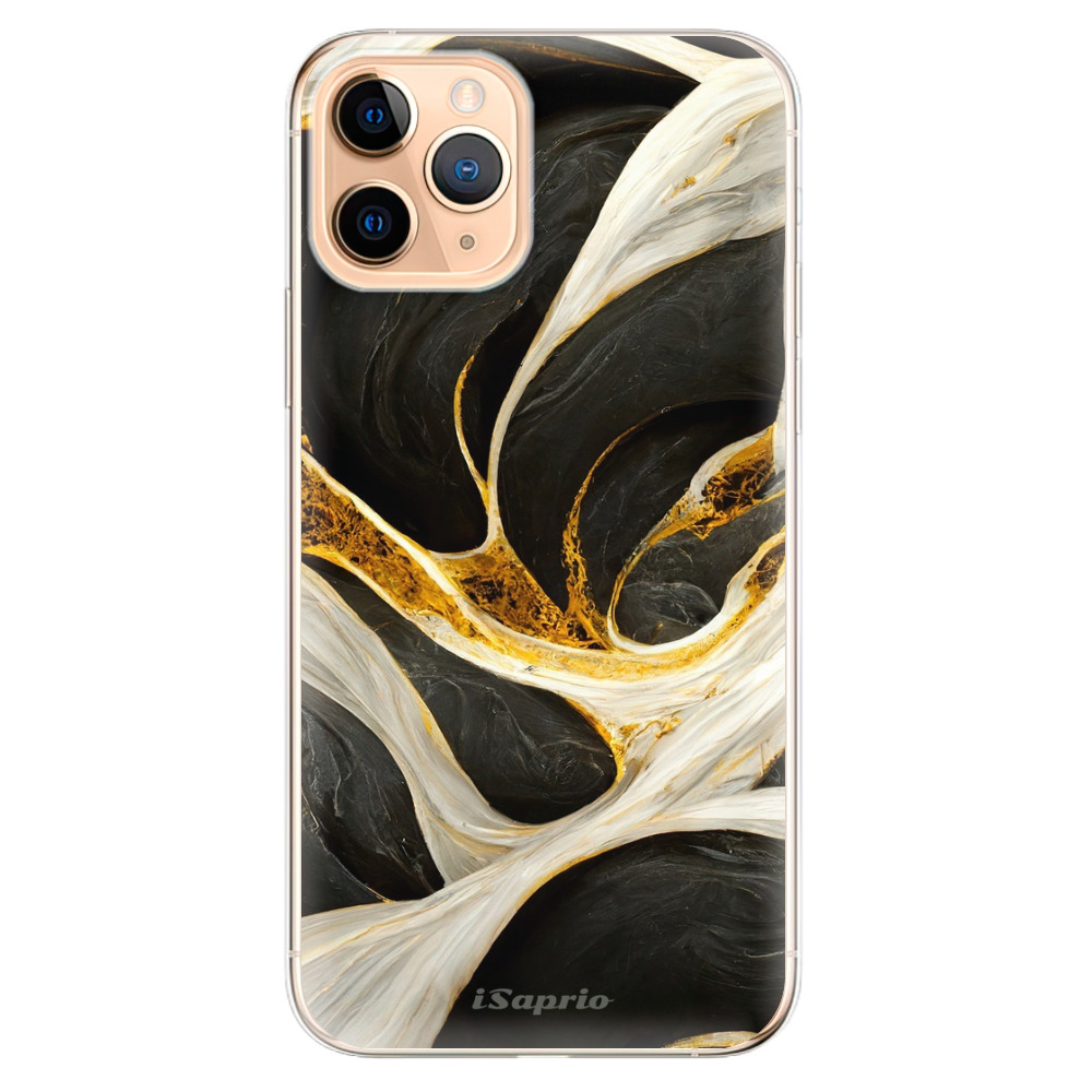 Odolné silikónové puzdro iSaprio - Black and Gold - iPhone 11 Pro