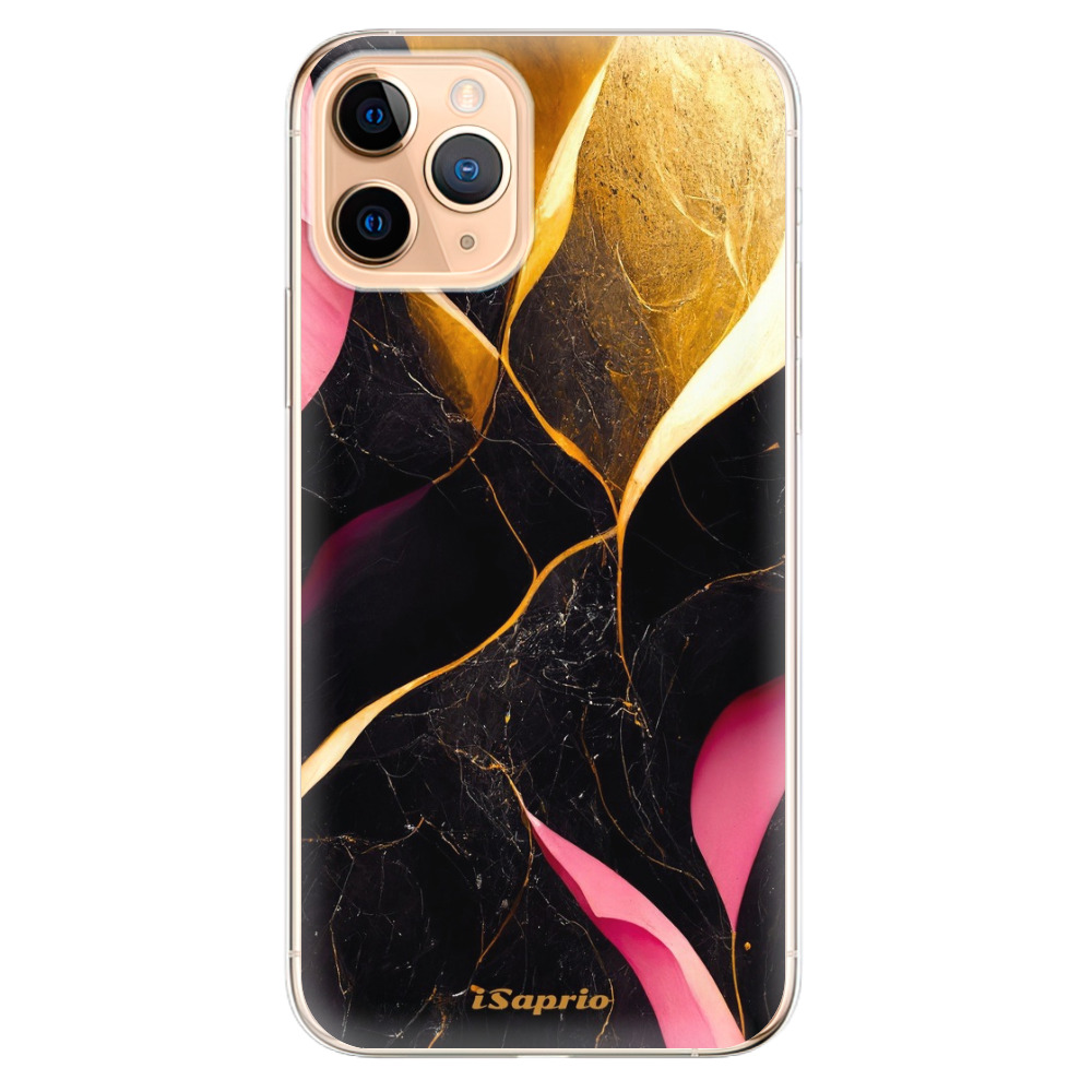 Odolné silikónové puzdro iSaprio - Gold Pink Marble - iPhone 11 Pro