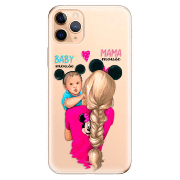 Odolné silikónové puzdro iSaprio - Mama Mouse Blonde and Boy - iPhone 11 Pro Max