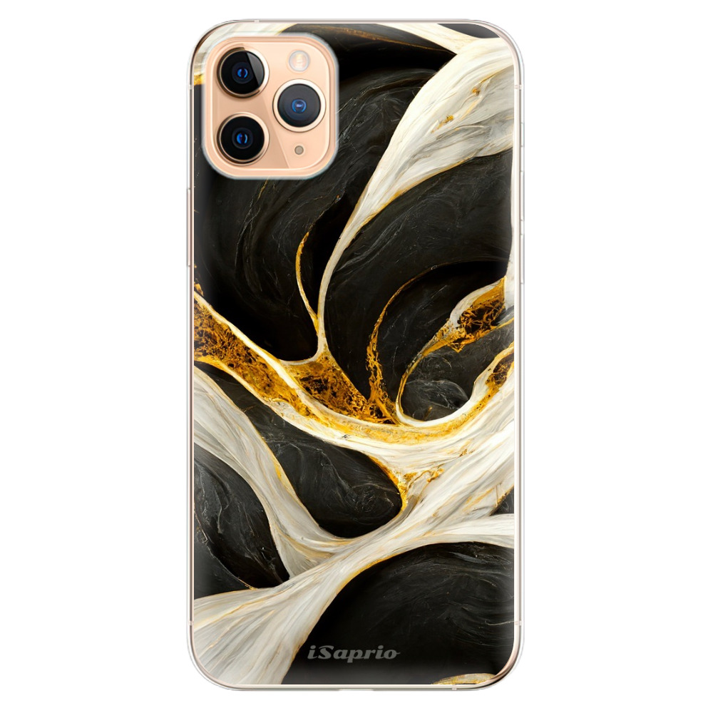 Odolné silikónové puzdro iSaprio - Black and Gold - iPhone 11 Pro Max