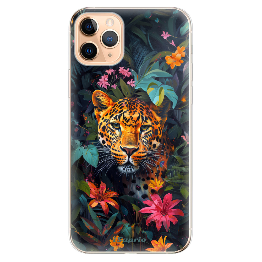 Odolné silikónové puzdro iSaprio - Flower Jaguar - iPhone 11 Pro Max