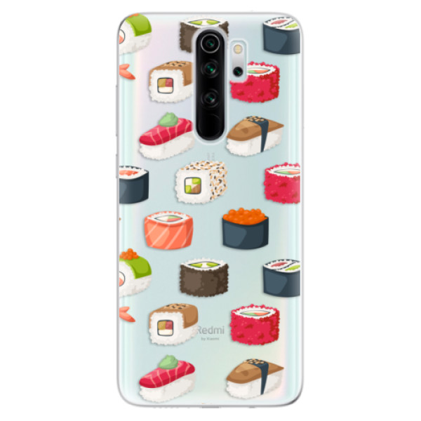 Odolné silikónové puzdro iSaprio - Sushi Pattern - Xiaomi Redmi Note 8 Pro