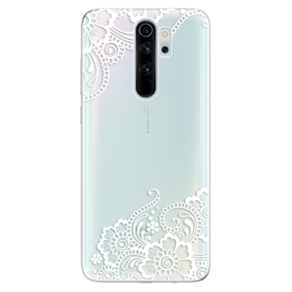 Odolné silikónové puzdro iSaprio - White Lace 02 - Xiaomi Redmi Note 8 Pro