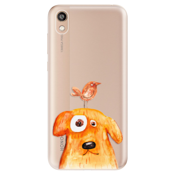 Odolné silikónové puzdro iSaprio - Dog And Bird - Huawei Honor 8S