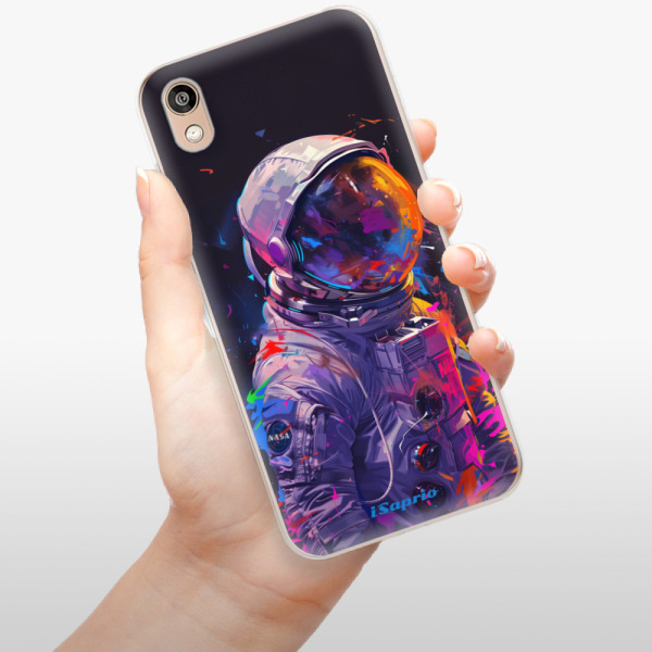 Odolné silikónové puzdro iSaprio - Neon Astronaut - Huawei Honor 8S