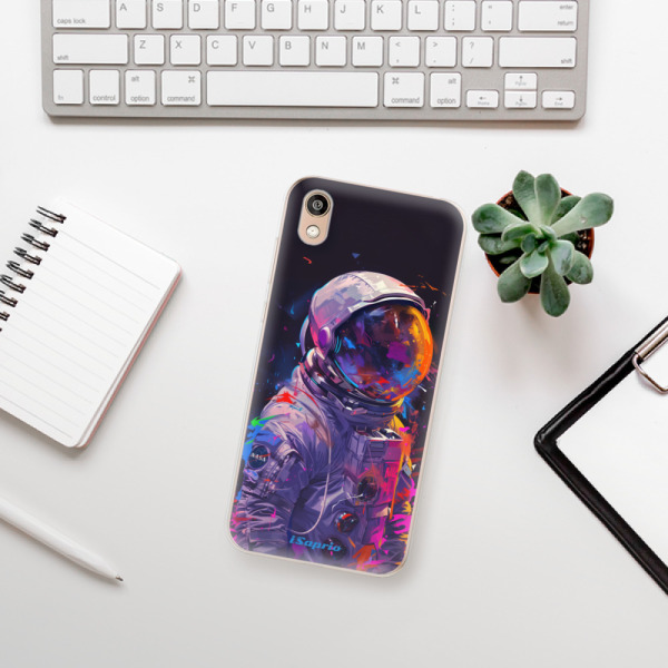 Odolné silikónové puzdro iSaprio - Neon Astronaut - Huawei Honor 8S