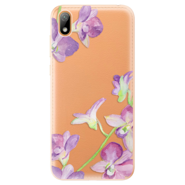 Odolné silikónové puzdro iSaprio - Purple Orchid - Huawei Y5 2019