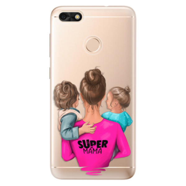Odolné silikónové puzdro iSaprio - Super Mama - Boy and Girl - Huawei P9 Lite Mini