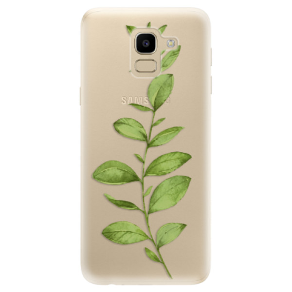 Odolné silikónové puzdro iSaprio - Green Plant 01 - Samsung Galaxy J6