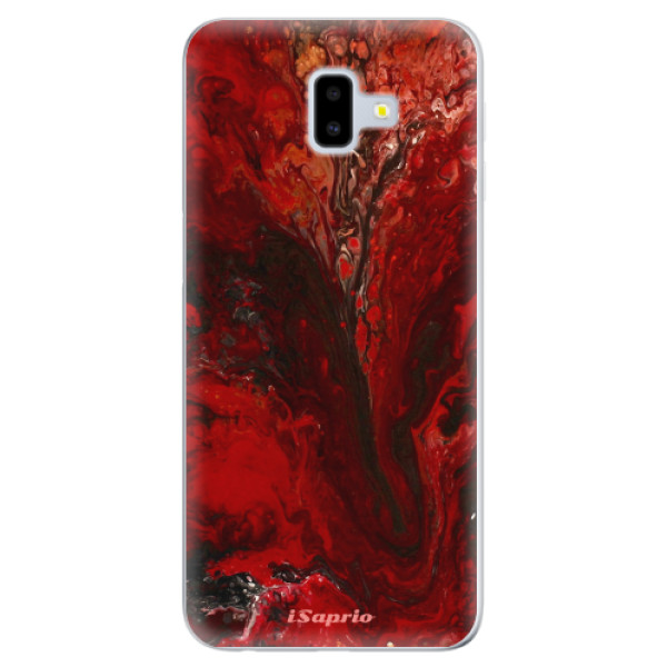 Odolné silikónové puzdro iSaprio - RedMarble 17 - Samsung Galaxy J6+