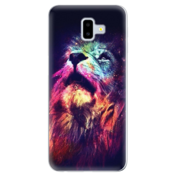 Odolné silikónové puzdro iSaprio - Lion in Colors - Samsung Galaxy J6+