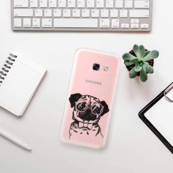 Odolné silikónové puzdro iSaprio - The Pug - Samsung Galaxy A3 2017