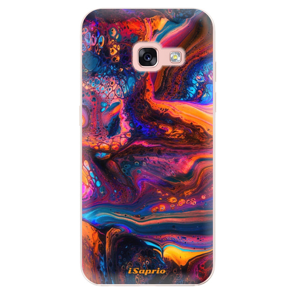 Odolné silikónové puzdro iSaprio - Abstract Paint 02 - Samsung Galaxy A3 2017