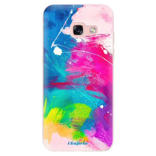 Odolné silikónové puzdro iSaprio - Abstract Paint 03 - Samsung Galaxy A3 2017