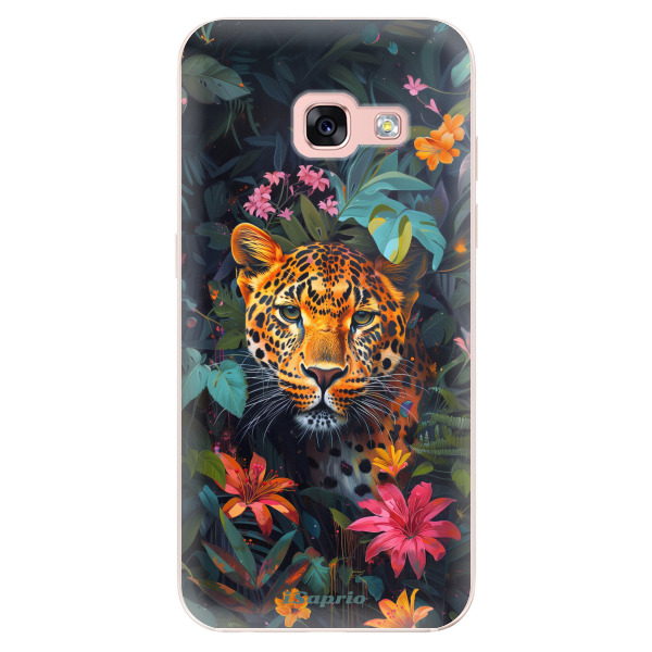 Odolné silikónové puzdro iSaprio - Flower Jaguar - Samsung Galaxy A3 2017