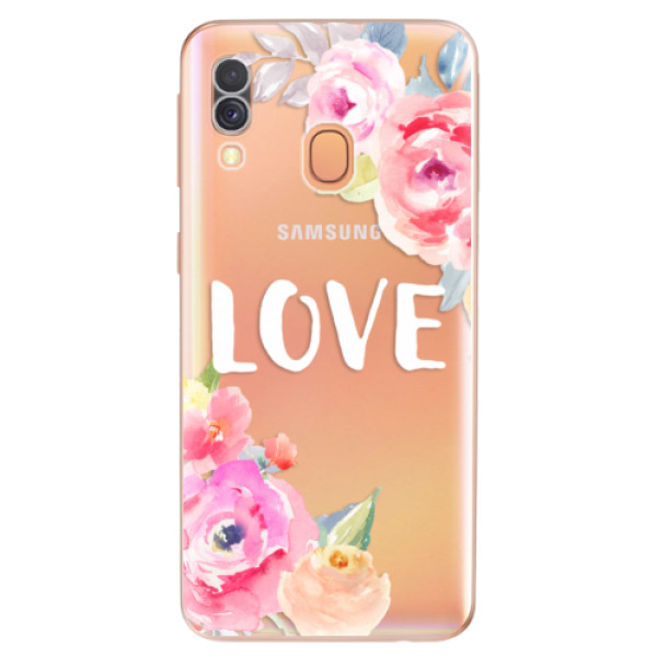 Odolné silikónové puzdro iSaprio - Love - Samsung Galaxy A40