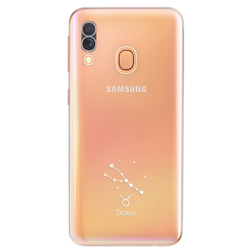 Odolné silikónové puzdro iSaprio - čiré - Býk - Samsung Galaxy A40