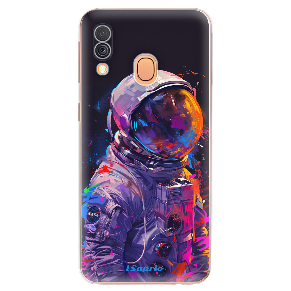 Odolné silikónové puzdro iSaprio - Neon Astronaut - Samsung Galaxy A40