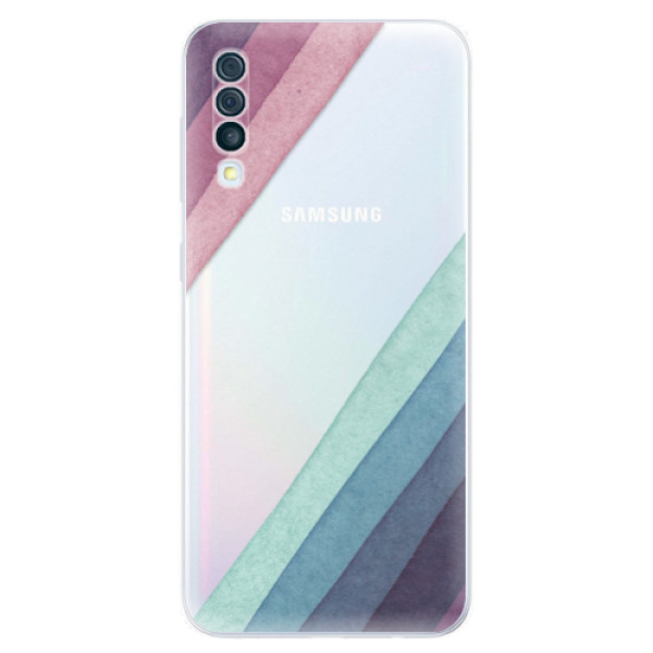 Odolné silikónové puzdro iSaprio - Glitter Stripes 01 - Samsung Galaxy A50