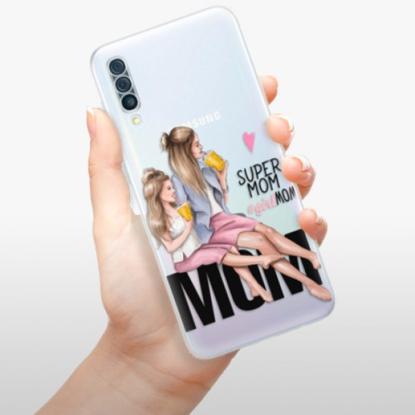 Odolné silikónové puzdro iSaprio - Milk Shake - Blond - Samsung Galaxy A50